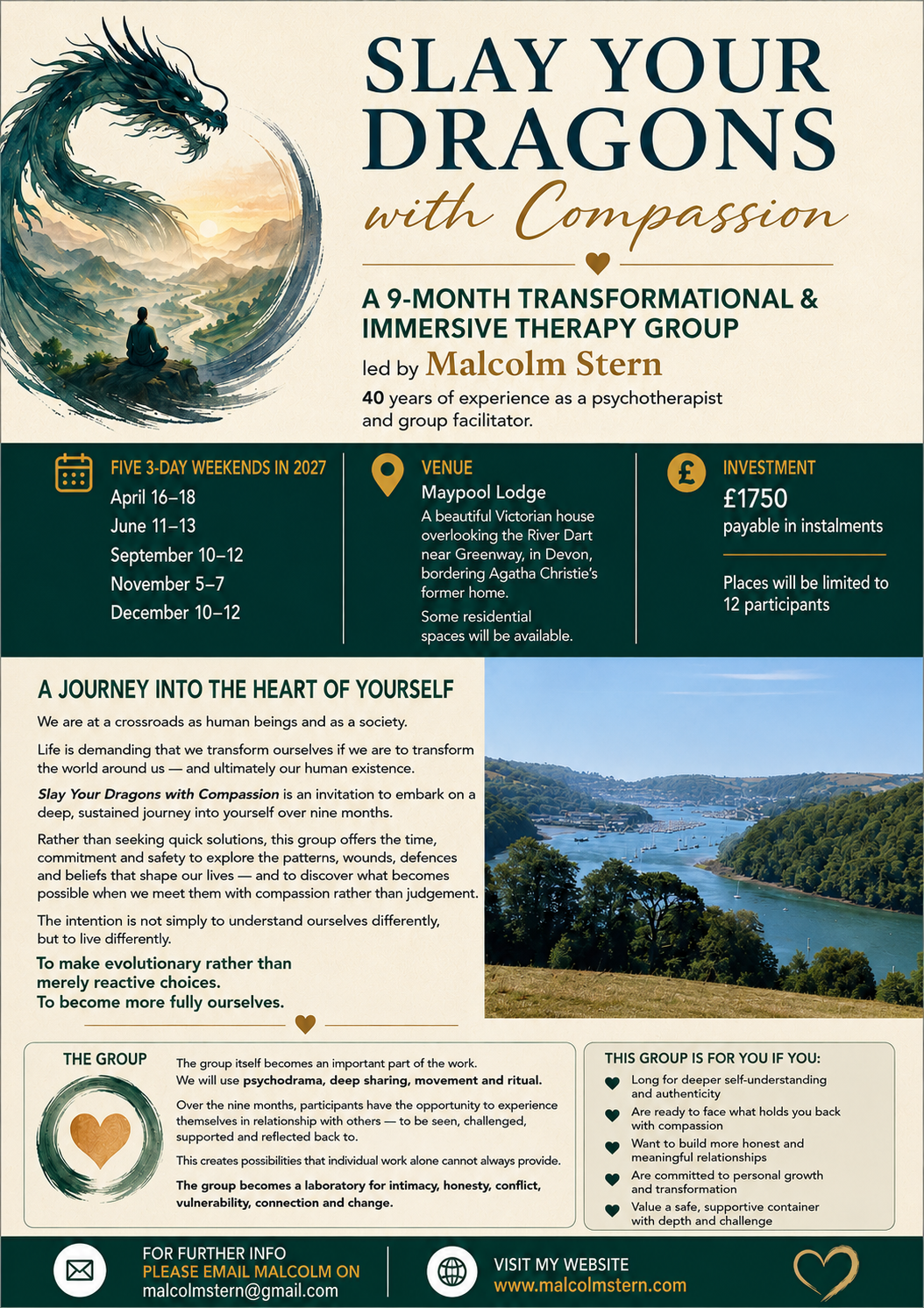 Click here for Therapy Groups and retreats